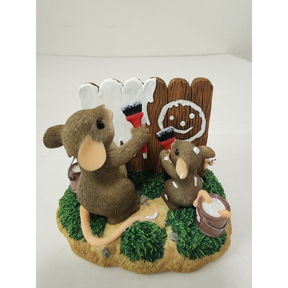 Vintage Charming Tails Daddy's Little‎ Helper 89/376 Mouse Figurine Fitz & Floyd
